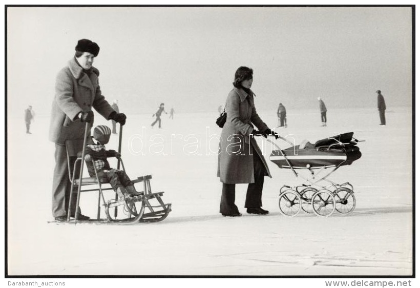 Cca 1982 Magyar Alfr&eacute;d 2 Db Feliratozott Vintage Fot&oacute;mÅ±v&eacute;szeti Alkot&aacute;sa, 29x39 Cm... - Otros & Sin Clasificación