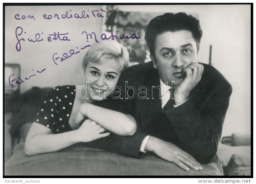 Federico Fellini (1920-1993) FilmrendezÅ‘  &eacute;s Giulietta Masina (1921-1994) Sz&iacute;n&eacute;sznÅ‘... - Otros & Sin Clasificación