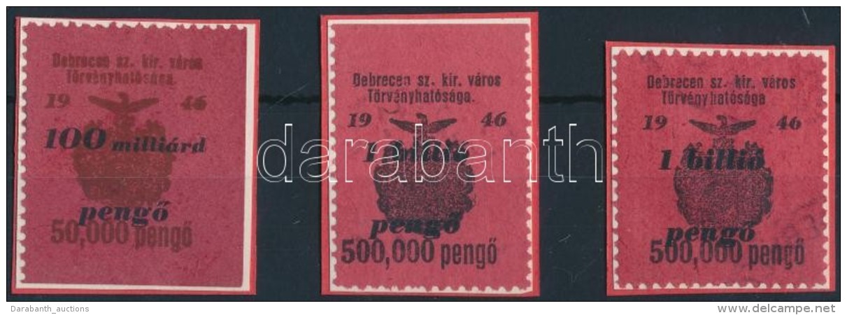 1946 Debrecen SZ.KIR.V. 3 Db 58 &eacute;s 59 Sz. Okirati Illet&eacute;kb&eacute;lyeg(9.500) - Unclassified