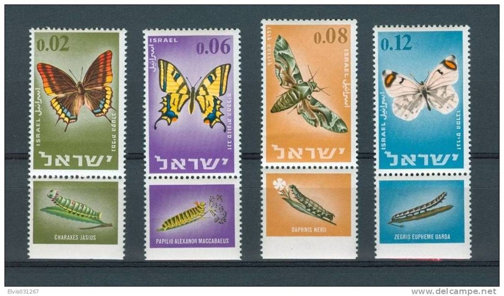 Israel - 1965, Michel/Philex No. : 352-355,  - MNH - *** - Full Tab - Ungebraucht (mit Tabs)