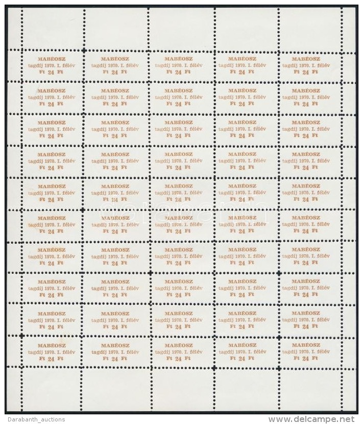 1970 MAB&Eacute;OSZ Tagd&iacute;jb&eacute;lyeg 50-es Teljes &iacute;v (I.f&eacute;l&eacute;v) + 49-es... - Unclassified