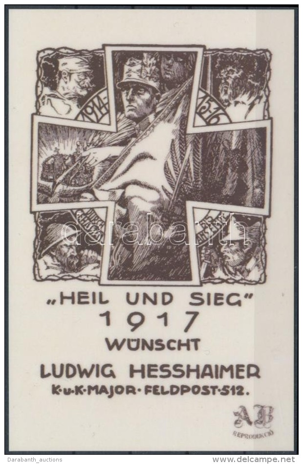 Heil Und Sieg 1917 W&uuml;nscht Ludwig Hesshaimer Reprodukci&oacute; - Sin Clasificación