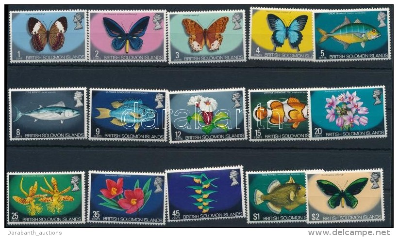 ** 1972 Lepk&eacute;k, Halak, Vir&aacute;gok Sor Mi 219-233 - Other & Unclassified