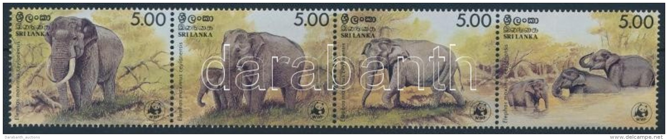 ** 1986 WWF: Elef&aacute;nt Sor Mi 753-756 + 4 FDC - Otros & Sin Clasificación