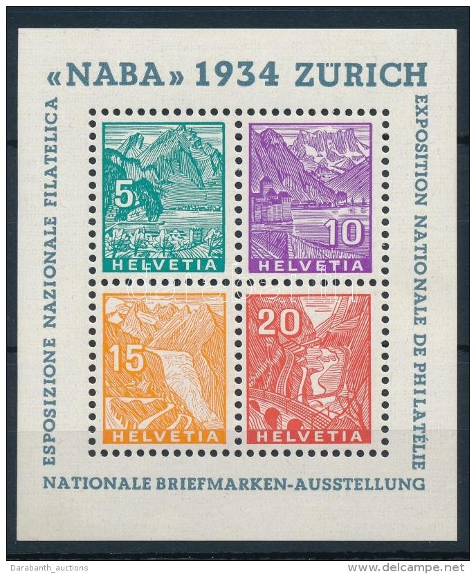 ** 1934 NABA Blokk Mi 1 - Otros & Sin Clasificación