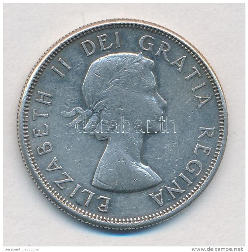 Kanada 1957. 50c Ag 'II. Erzs&eacute;bet' T:2- Kis Patina 
Canada 1957. 50 Cents Ag 'Elizabeth II' C:VF Small... - Unclassified