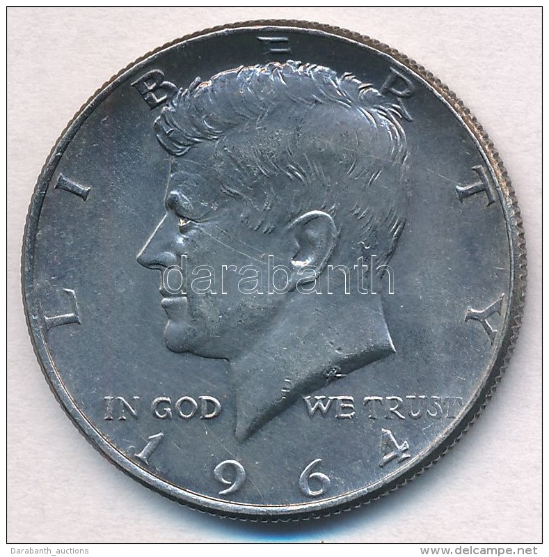 Amerikai Egyes&uuml;lt &Aacute;llamok 1964. 1/2$ Ag 'Kennedy' T:2 Patina 
USA 1964. 1/2 Dollar Ag 'Kennedy' C:XF... - Unclassified