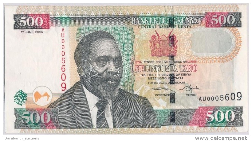 Kenya 2005. 500Sh T:II
Kenya 2005. 500 Shillings C:XF - Sin Clasificación