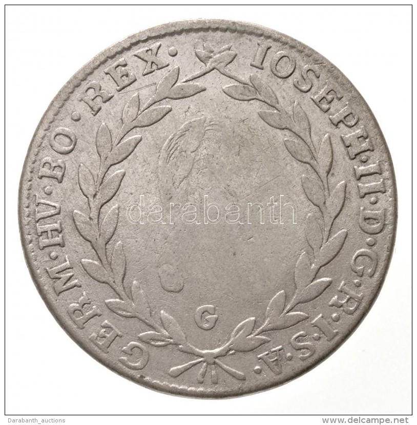 1784G 20kr Ag 'II. J&oacute;zsef' (6,39g) T:2-,3
Hungary 1784G 20 Kreuzer Ag 'Joseph II' (6,39g)... - Unclassified