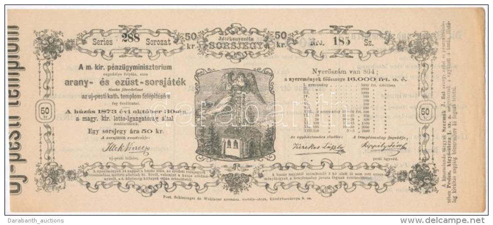 Budapest / Pest 1873. 'A Magyar Kir&aacute;lyi P&eacute;nz&uuml;gyminiszt&eacute;rium Arany- &eacute;s Ez&uuml;st... - Non Classés