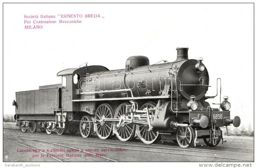 ** T1/T2 Locomotiva A 4 Cilindri Eguali A Vapore Surriscaldato Per Le Ferrovie Italiane Dello Stato / 4-cylinder... - Sin Clasificación