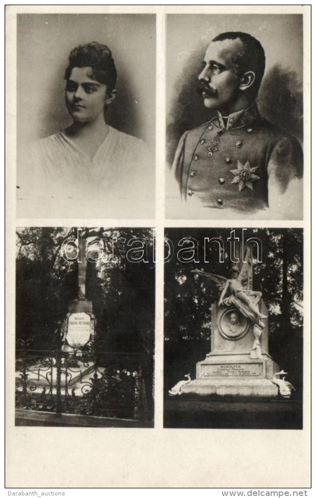 * T2 Kronprinz Rudolf, Mary Vetsera; Obituary / Memorial Postcard - Unclassified