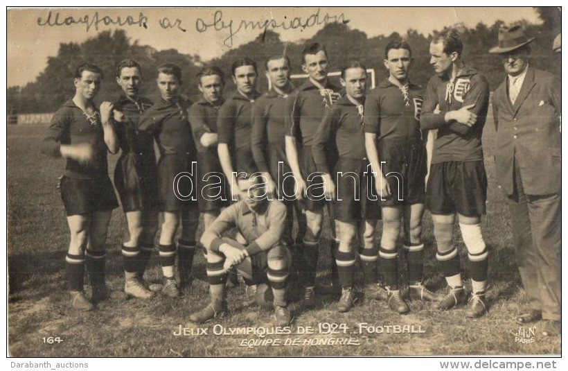 T2 1924 Jeux Olympiques, Paris. Football, Equipe De Hongrie / The Olympic Games, Hungarian Football Group - Unclassified