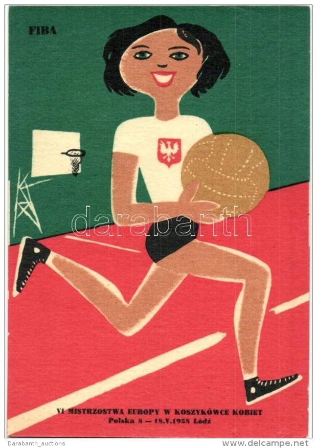 ** T1 1958 L&oacute;dz, VI Mistrzostwa Europy W Koszyk&oacute;wce Kobiet, FIBA / 6th European Women's Basketball... - Sin Clasificación