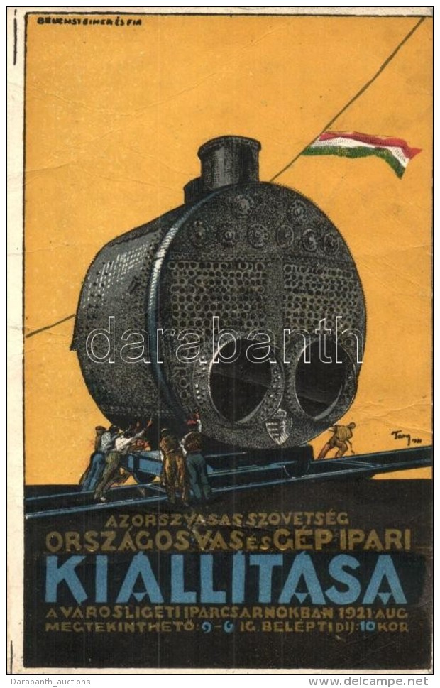 T4 1921 Budapest, Az Orsz. Vasas Sz&ouml;vets&eacute;g Orsz&aacute;gos Vas &eacute;s G&eacute;pipari... - Non Classés