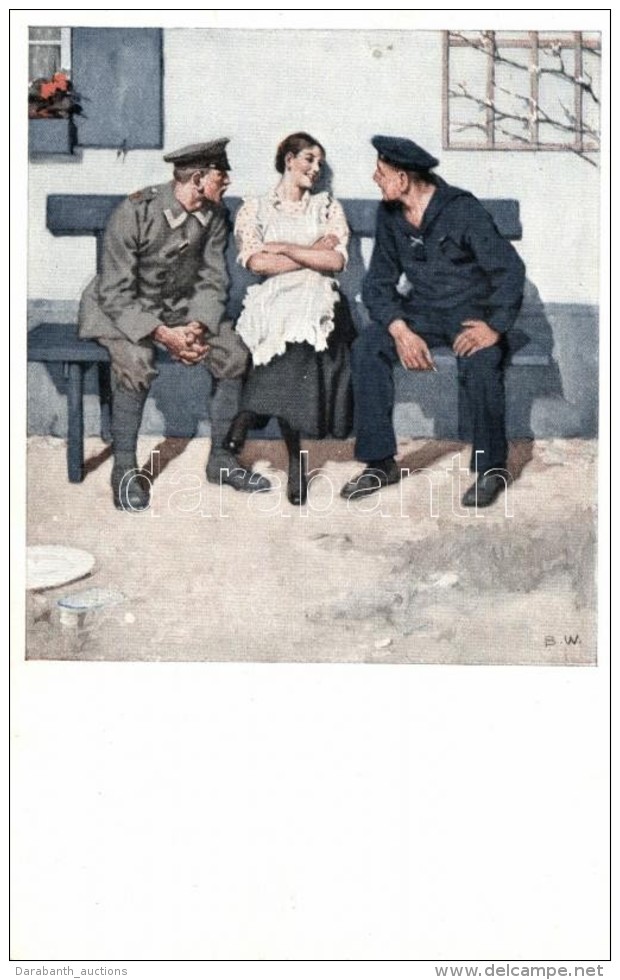 ** T1 Kriegspostkarten Von B. Wennerberg Nr. 16. Gepl&auml;ntel / German WWI Propaganda S: Wennerberg - Unclassified