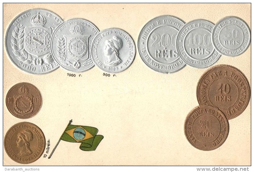 * T2 Brazil, Brasilien - Set Of Coins, Emb. Litho - Sin Clasificación