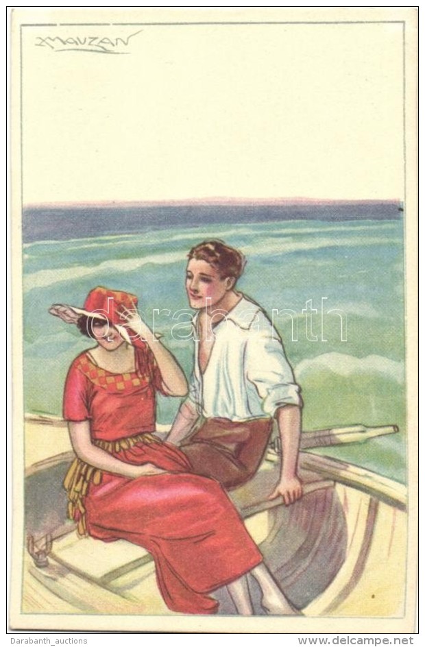 ** T1 Italian Art Deco Postcard, Anna &amp; Gasparini 462-4 S: Mauzan - Sin Clasificación