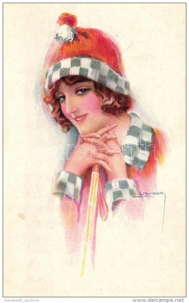 T2 Art Deco Postcard 'Erkal' Nr. 343/5 S: Usabal - Unclassified
