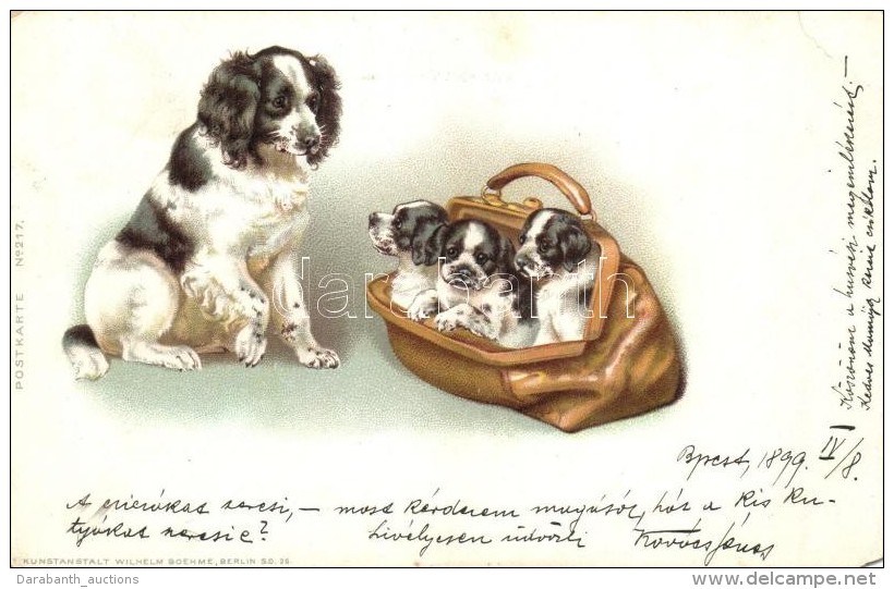 T4 1899 Dogs Litho (EM) - Unclassified