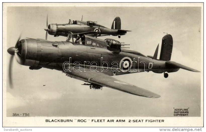 ** T1/T2 Blackburn 'ROC' Fleet Air Arm 2-seat Fighter / British Airforce, Military Propaganda - Sin Clasificación