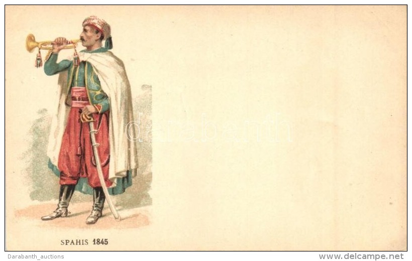 ** T2 Spahis 1845 / Algerian Spahi In French Army, Litho - Sin Clasificación