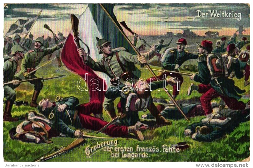 T3/T4 Eroberung De Ersten Franz&ouml;s. Fahne Bei Lagarde / WWI German-French Battle At Lagarde (EB) - Sin Clasificación