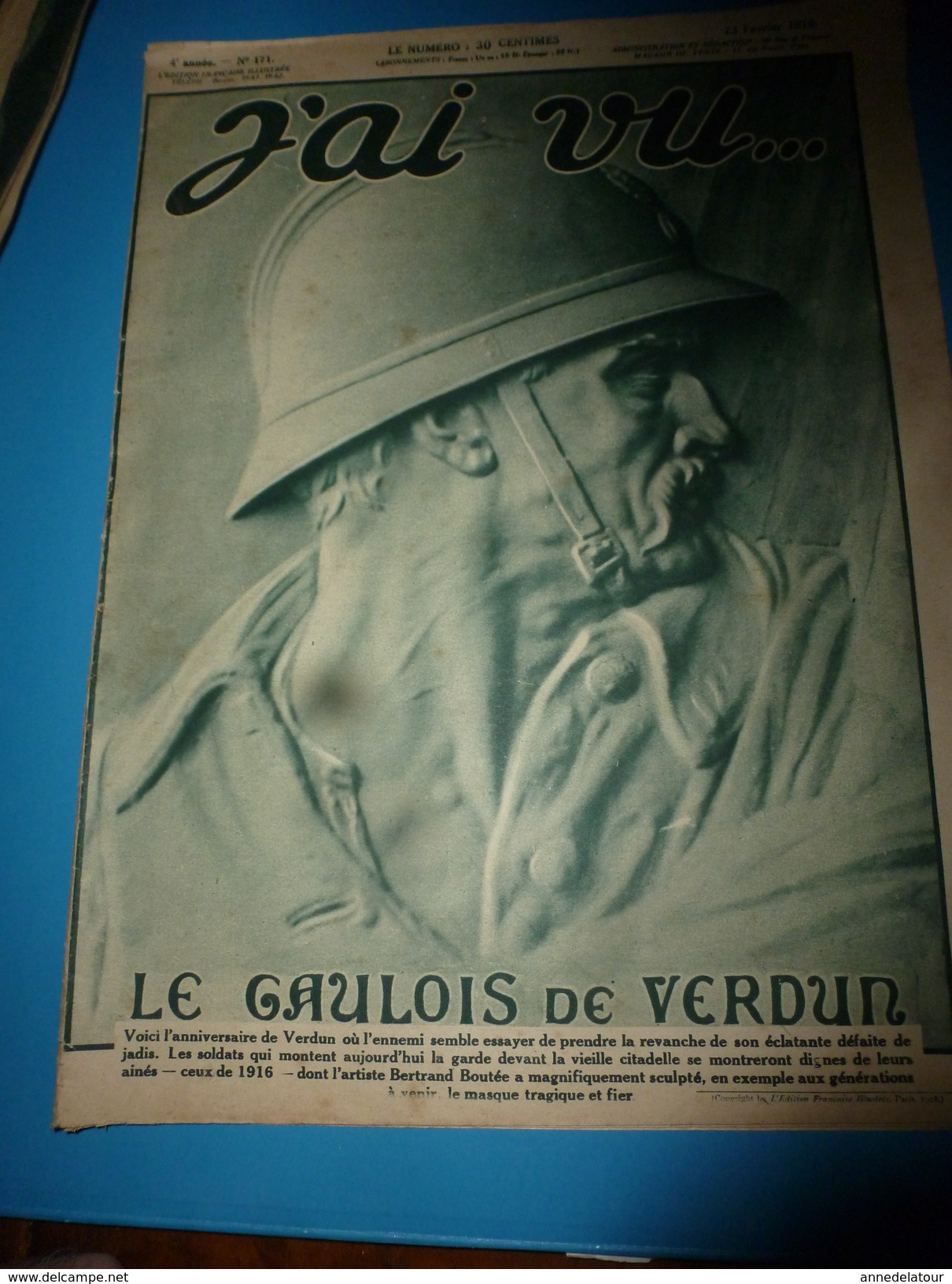 1918 J'AI VU: Tonnage Coulé Et Tonnage Construit;Champions Du 1er Corps De Football;Des Milliers De Boeufs Mangés /jour - Français