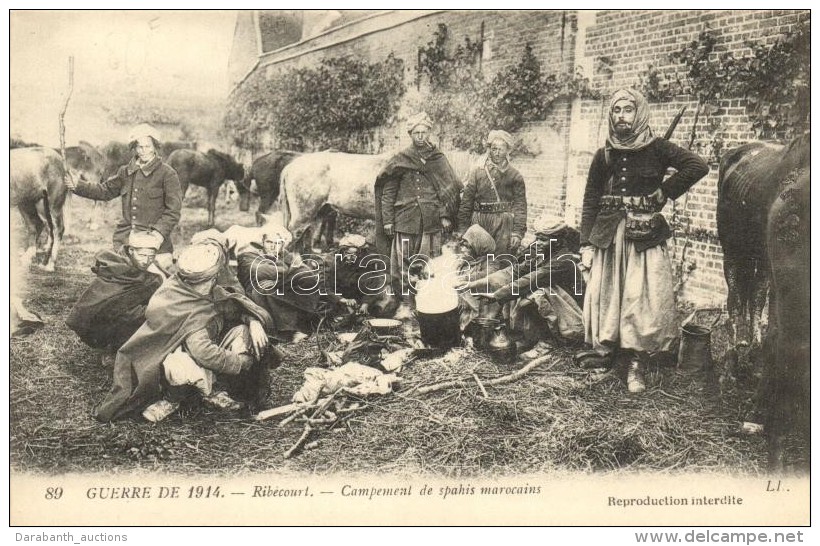 ** T2 Ribecourt, Campement De Spahis Marocains / Moroccon Spahi Soldiers - Sin Clasificación