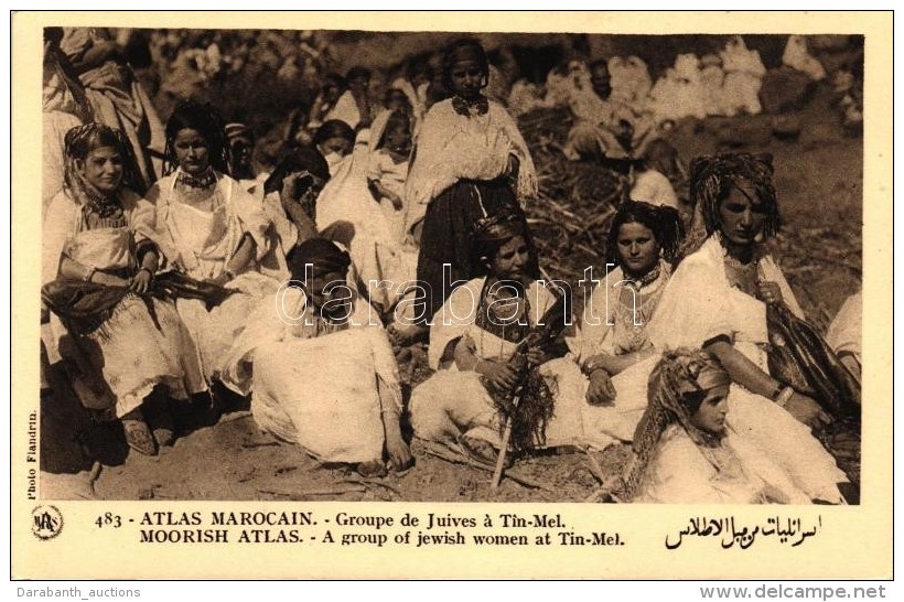 ** T1 Atlas Marocain. Groupe De Juives A Tin-Mel / Moorish Atlas. A Group Of Jewish Women At Tin-Mel; Judaica - Unclassified