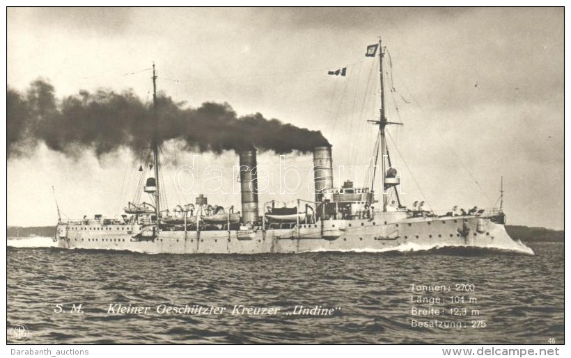 ** T1 SM Kleiner Gesch&uuml;tzter Kreuzer Undine / German Navy - Unclassified