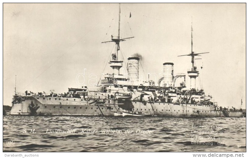 ** T1/T2 SM Linienschiff Kaiser Wilhelm Der Grosse / German Navy - Sin Clasificación