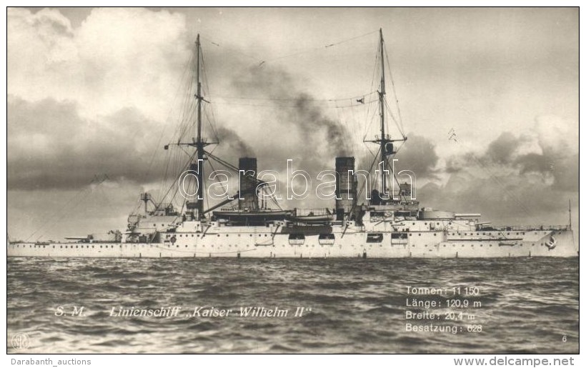 ** T1/T2 SM Linienschiff Kaiser Wilhelm II / German Navy - Unclassified