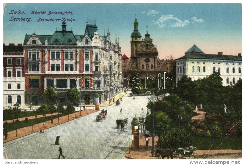 T2/T3 Lviv, Lw&oacute;w, Lemberg; Kosciol Bernadynski / Kirche / Church (EK) - Unclassified