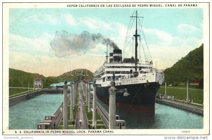 ** T2 Panama Canal, SS California In Pedro Miguel Lock - Unclassified