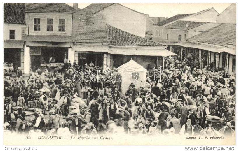 ** T1 Bitola, Monastir; La March&eacute; Aux Grains / Grain Market - Non Classés