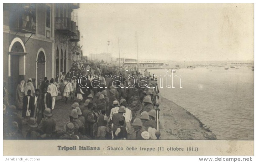 ** T2 1911 Tripoli Italiana, Sbarco Delle Truppe / Italian Landing In Libya - Unclassified