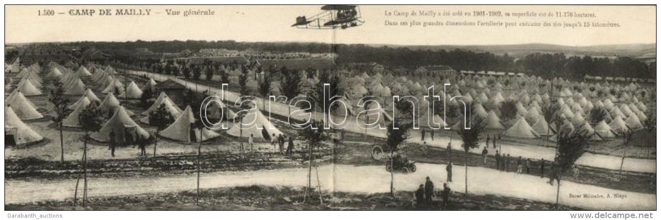 ** T1/T2 Mailly-le-Camp, Vue Panoramique / Military Camp, Panoramacard - Sin Clasificación