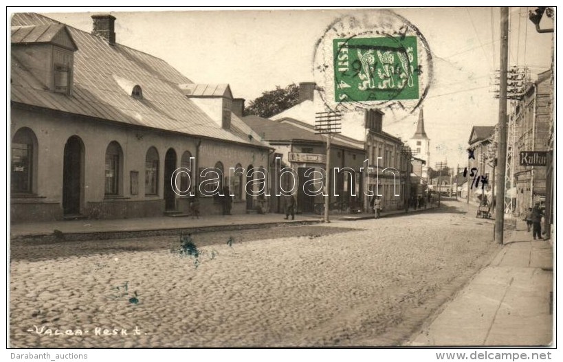 T2/T3 Valga, Kesk T&auml;nav / Main Street, Photo - Unclassified