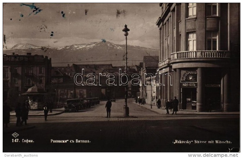 T3 Sofia, Rakovsky Street, Vitosha, Automobiles, Shop (small Tear) - Non Classés