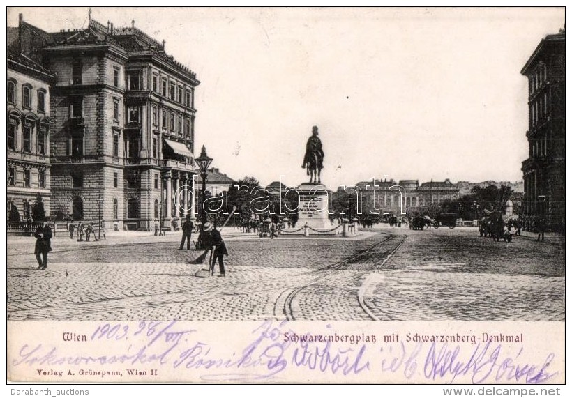 T2 Vienna, Wien I. Schwarzenbergerplatz, Denkmal / Square, Statue - Sin Clasificación