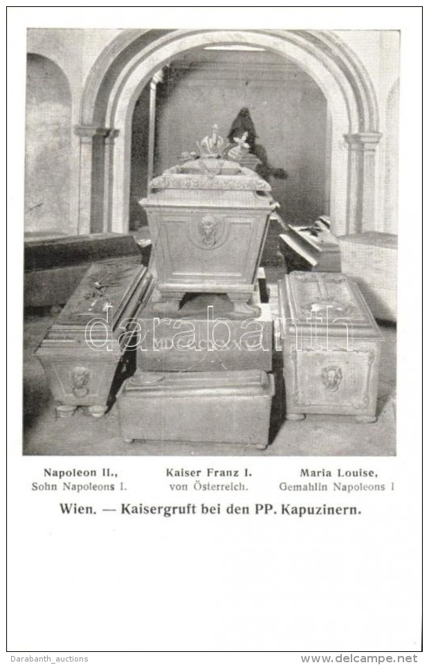 ** T1/T2 Vienna, Wien; Kaisergruft Bei Den PP. Kapuzinern /  Austrian Royal Caskets In Vienna, The Coffins Of... - Sin Clasificación