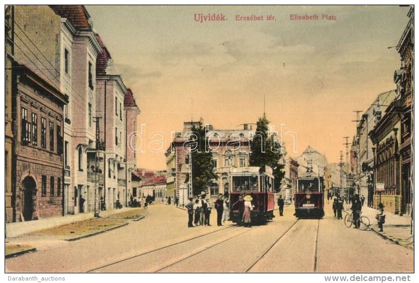 T2/T3 &Uacute;jvid&eacute;k, Novi Sad; Erzs&eacute;bet T&eacute;r &eacute;s Villamosok / Square, Trams (fl) - Sin Clasificación