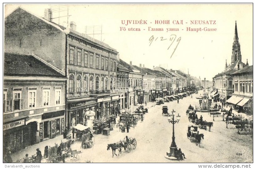 T3 &Uacute;jvid&eacute;k, Novi Sad; FÅ‘ Utca, &uuml;zletek, Piac / Main Street, Shops, Market (&aacute;zott Sarok /... - Unclassified