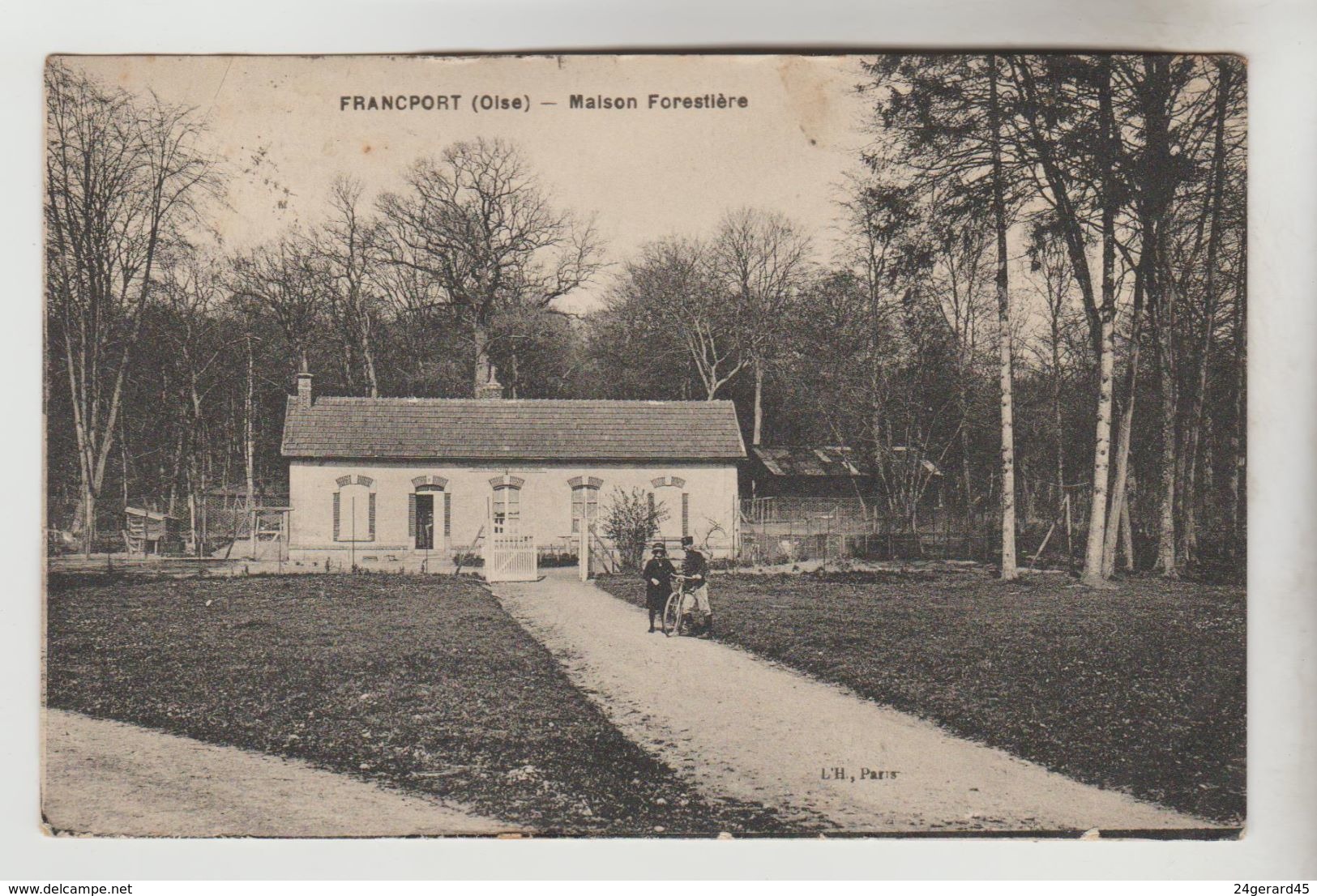 CPSM CHOISY AU BAC (Oise) - FRANCPORT : Maison Forestière - Autres & Non Classés