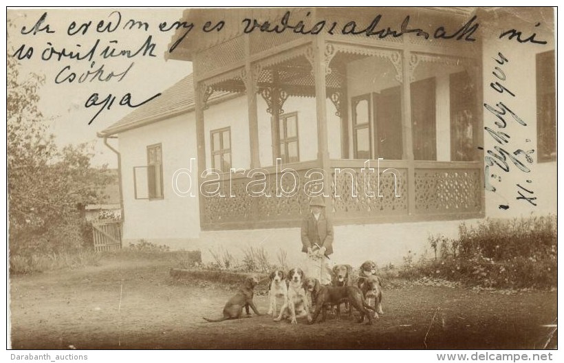 T2/T3 Tisza&uacute;jhely, Nove Selo; Vad&aacute;szlak / Hunting Mansion, Photo (EK) - Unclassified