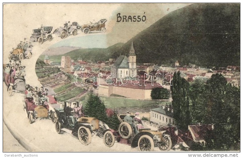 * T2/T3 Brass&oacute;, Kronstadt, Brasov; L&aacute;tk&eacute;p Automobilos Mont&aacute;zzsal / General View,... - Unclassified