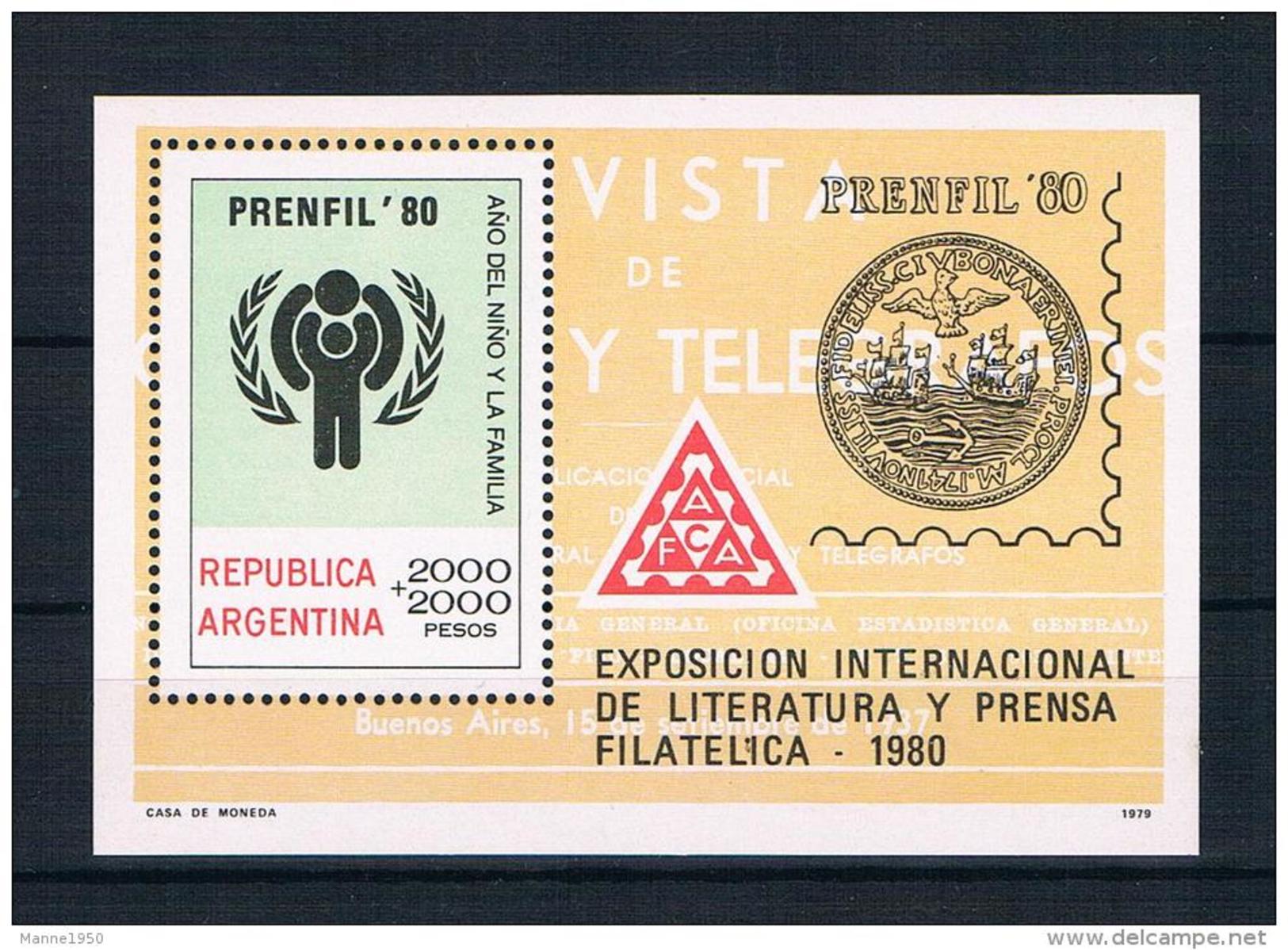 Argentinien 1979 Kinder Block 25 ** - Neufs