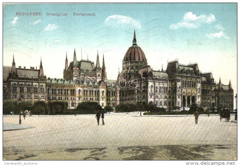 ** * Budapest V. Orsz&aacute;gh&aacute;z, Parlament - 7 Db R&eacute;gi K&eacute;peslap / 7 Pre-1945 Postcards - Sin Clasificación