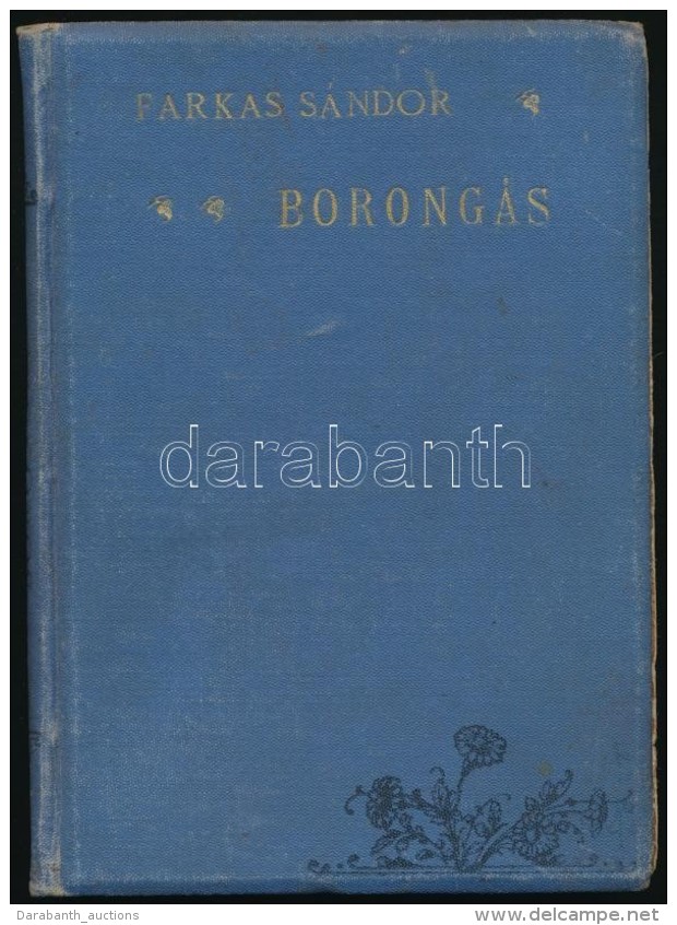 Farkas S&aacute;ndor: Borong&aacute;s. Zilah, 1905, SzerzÅ‘i Kiad&aacute;s (?), Seres Samu... - Otros & Sin Clasificación